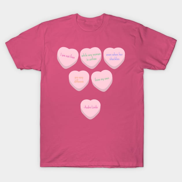 Feminist Valentine T-Shirt by Kary Pearson